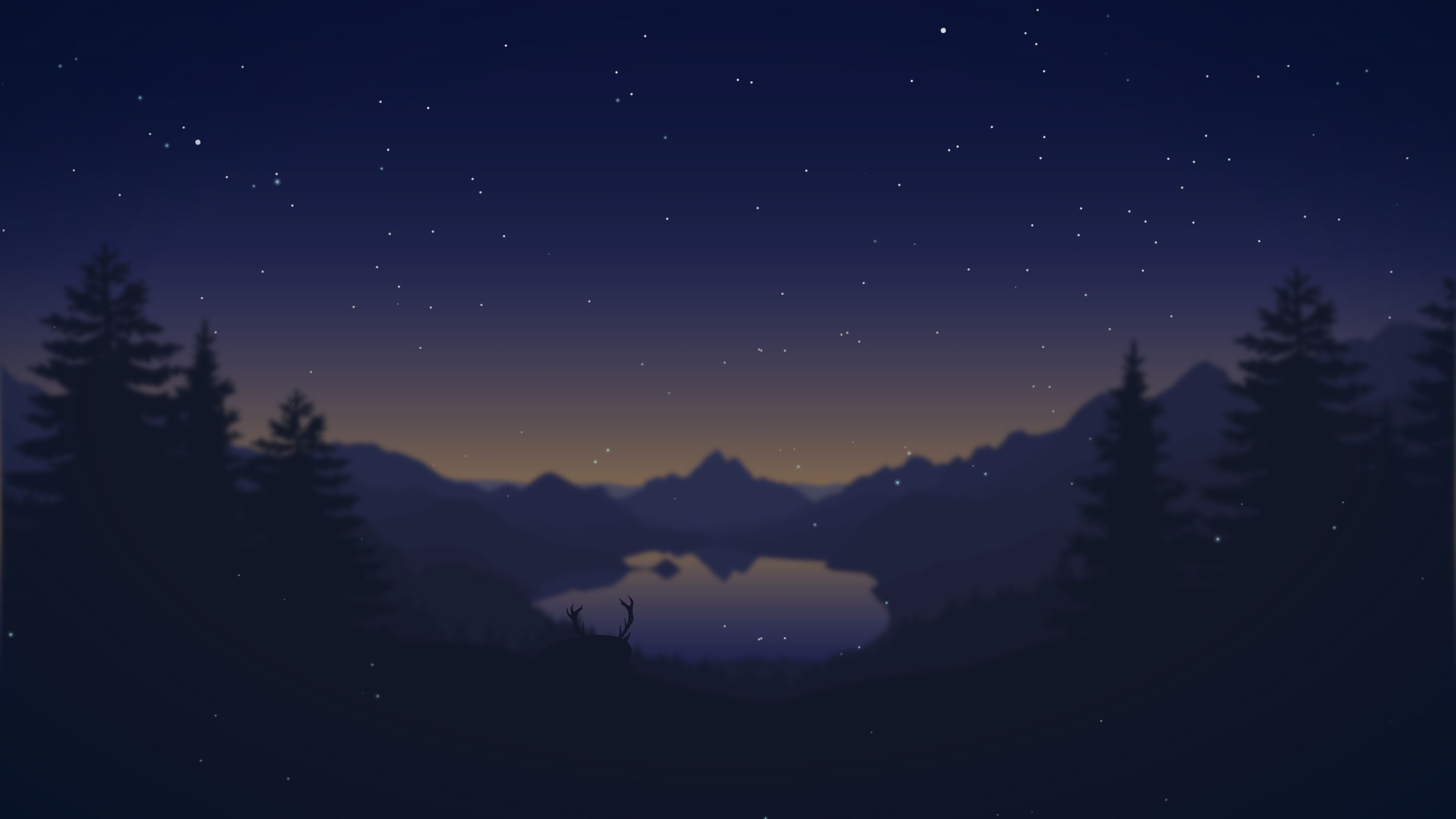 Night Minimalist Wallpapers