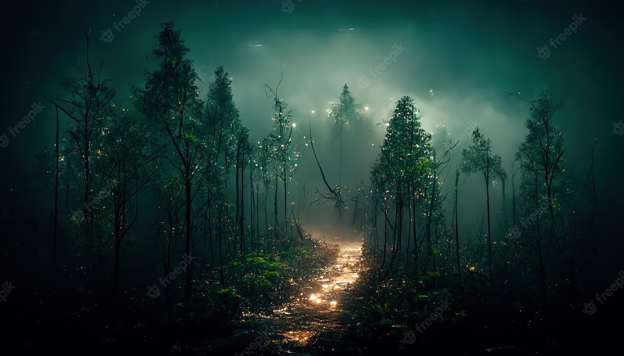 Night Time Forest Wallpapers