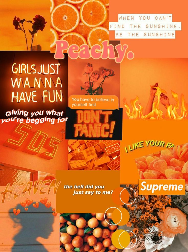 Orange Aesthetic Girl Wallpapers
