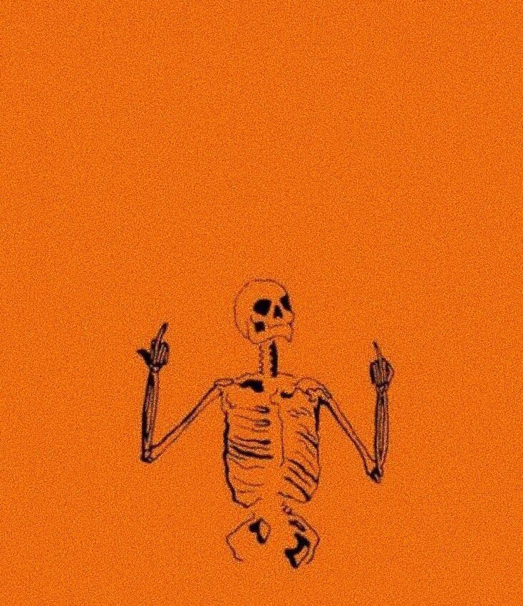 Orange Aesthetic Halloween Wallpapers