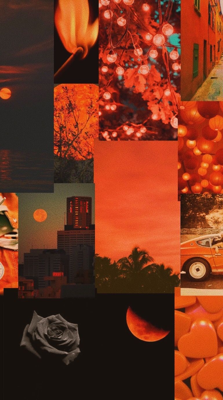 Orange Aesthetic Halloween Wallpapers