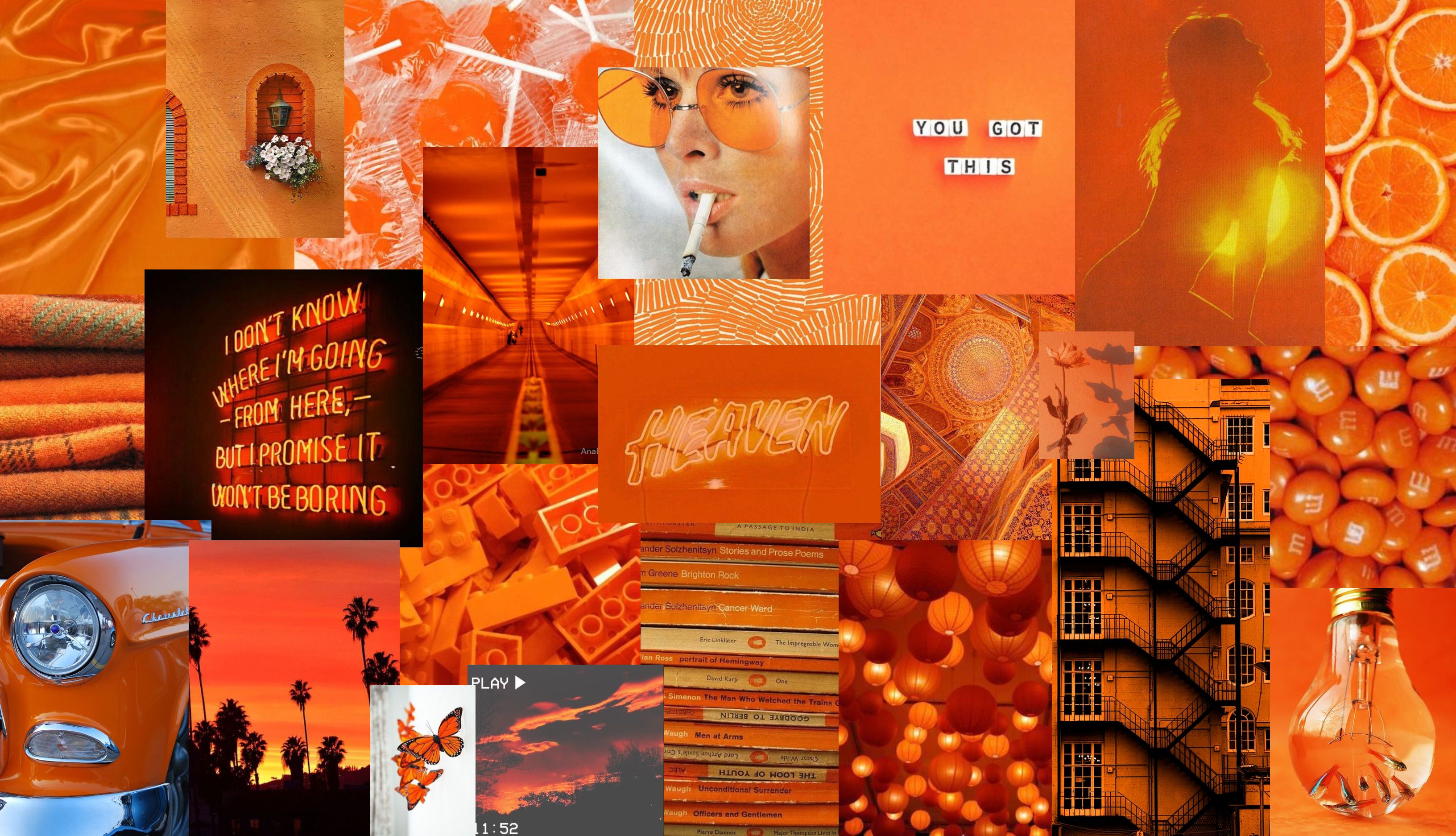 Orange Aesthetic Pc Wallpapers