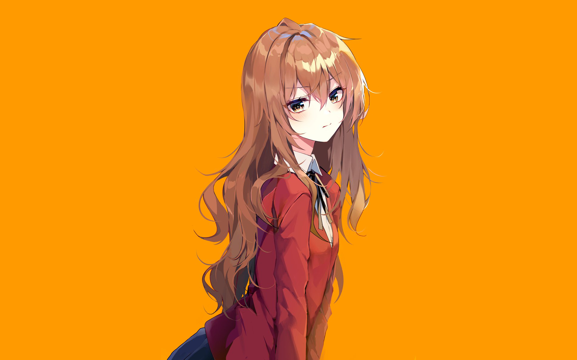 Orange Anime Girl Wallpapers