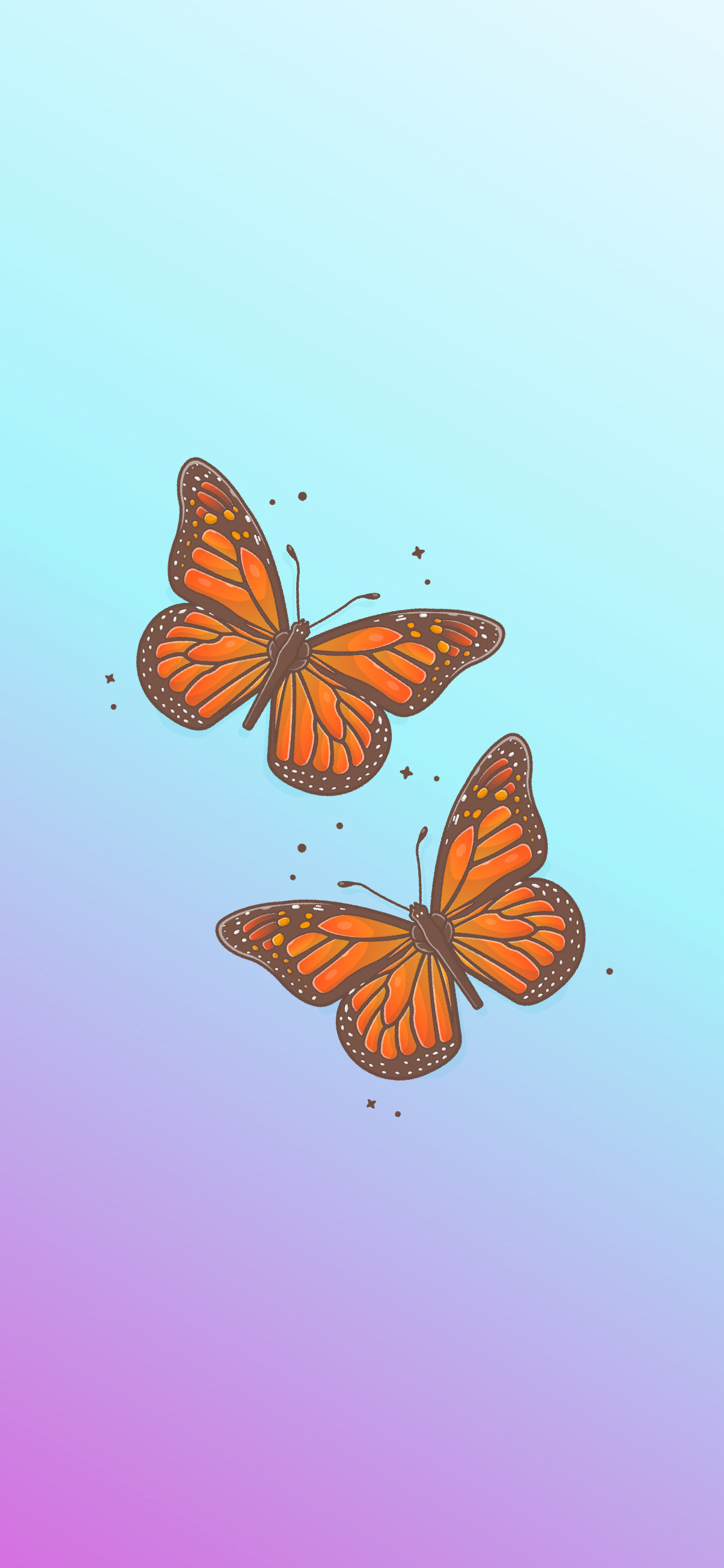 Orange Butterfly Iphone Wallpapers