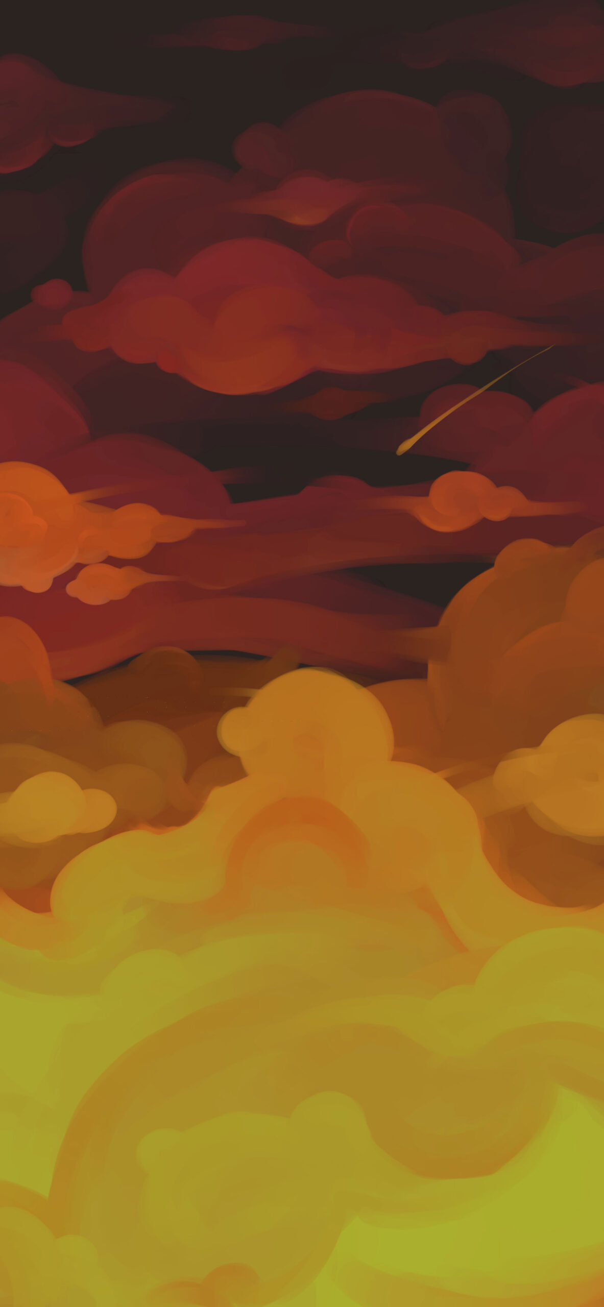 Orange Clouds Aesthetic Wallpapers