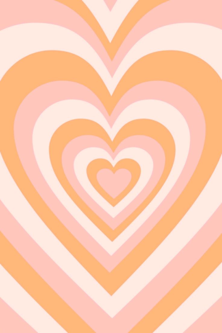 Orange Heart Wallpapers