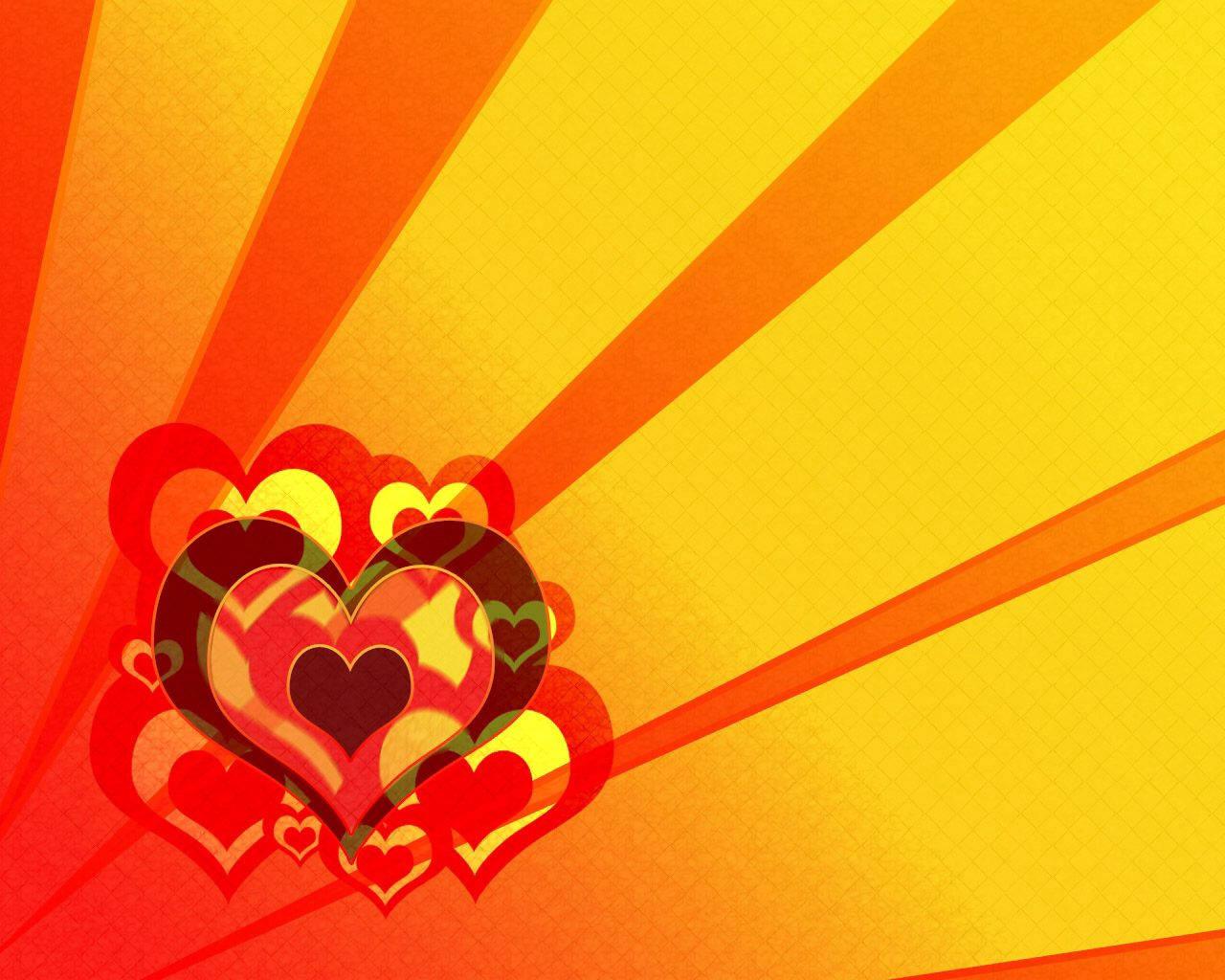 Orange Heart Wallpapers