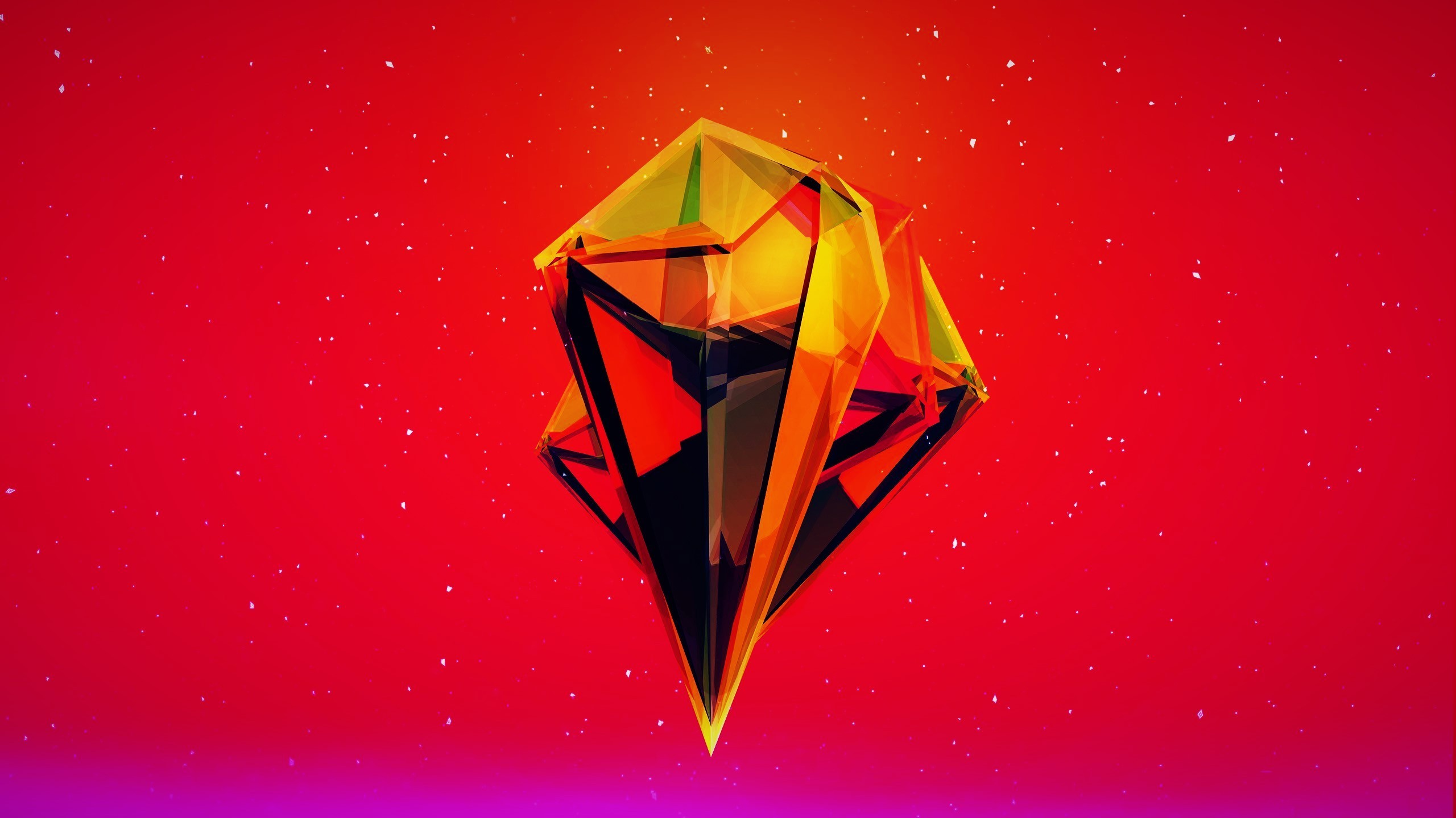 Orange Shards Wallpapers