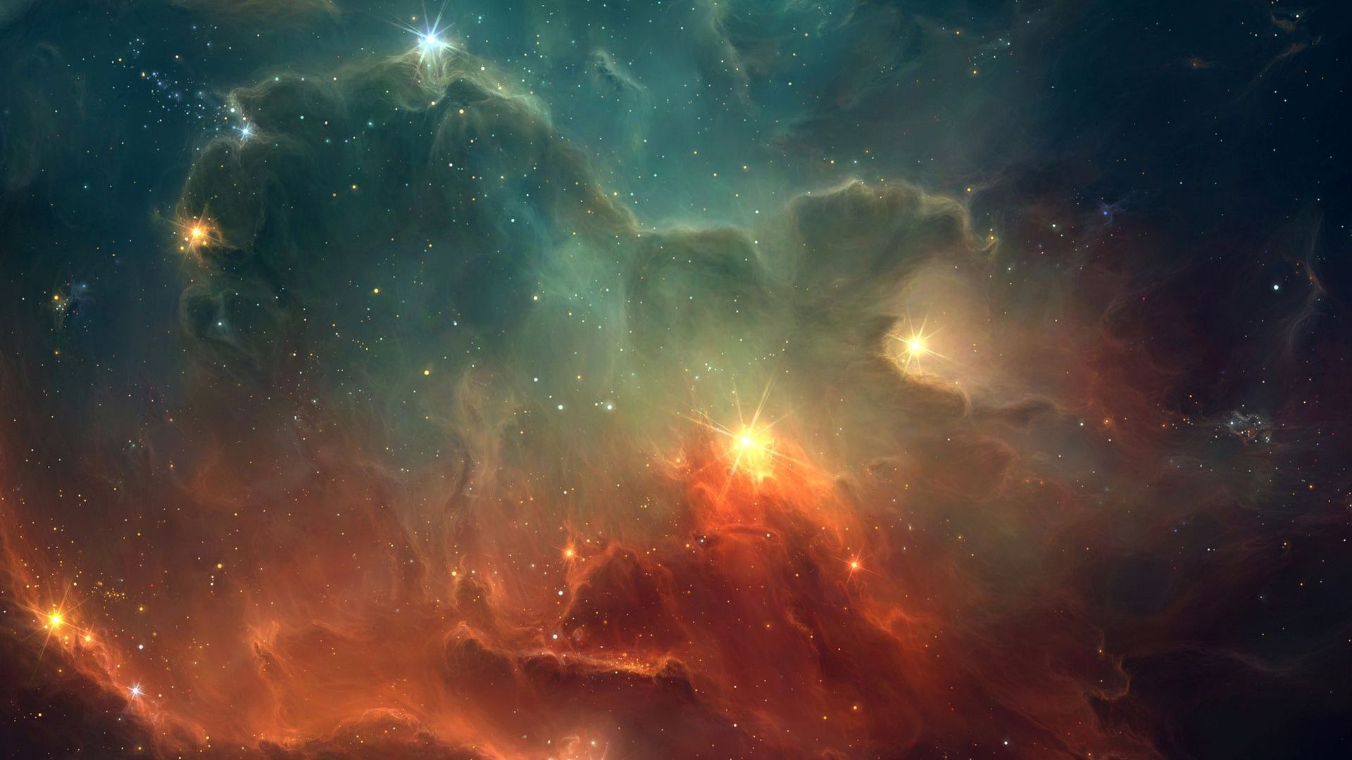 Orange Space Wallpapers