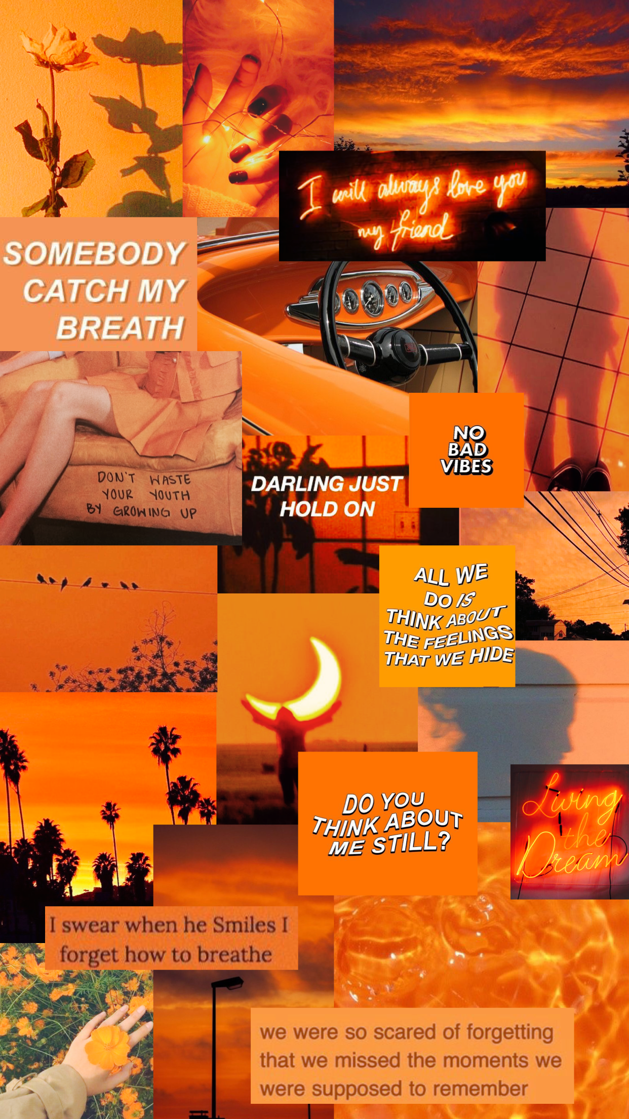 Orange Tumblr Aesthetic Wallpapers