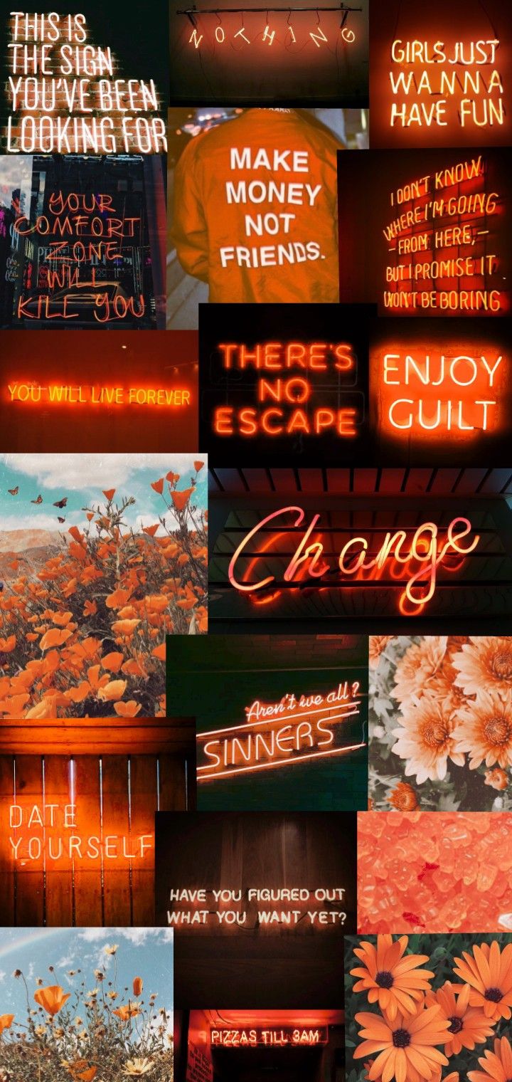 Orange Tumblr Aesthetic Wallpapers