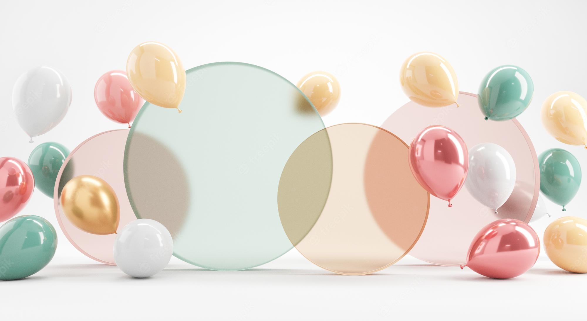 Pastel Balloons Wallpapers