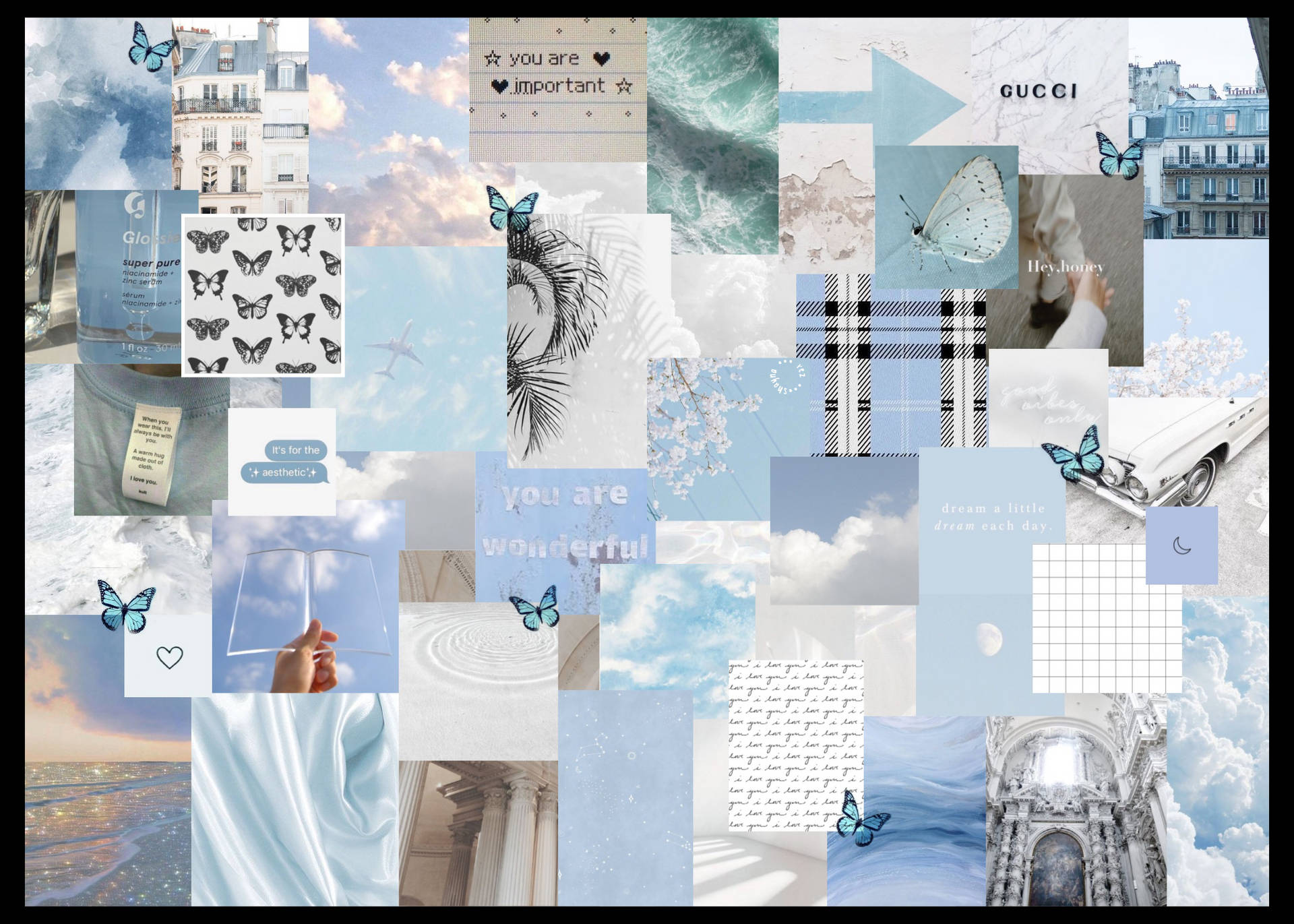 Pastel Blue Aesthetic Desktop Wallpapers