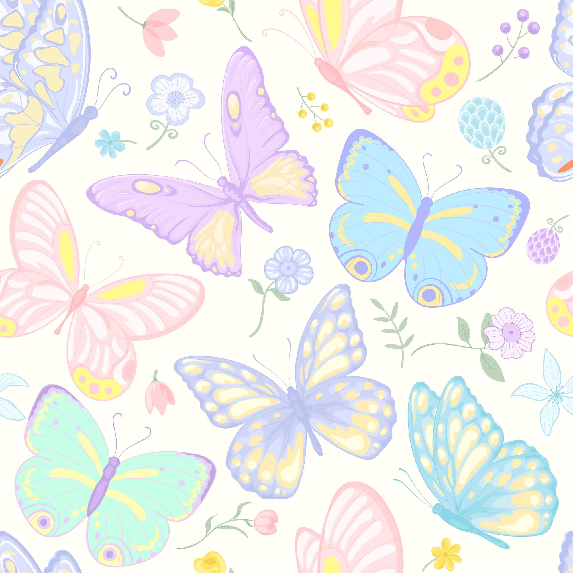 Pastel Butterfly Wallpapers