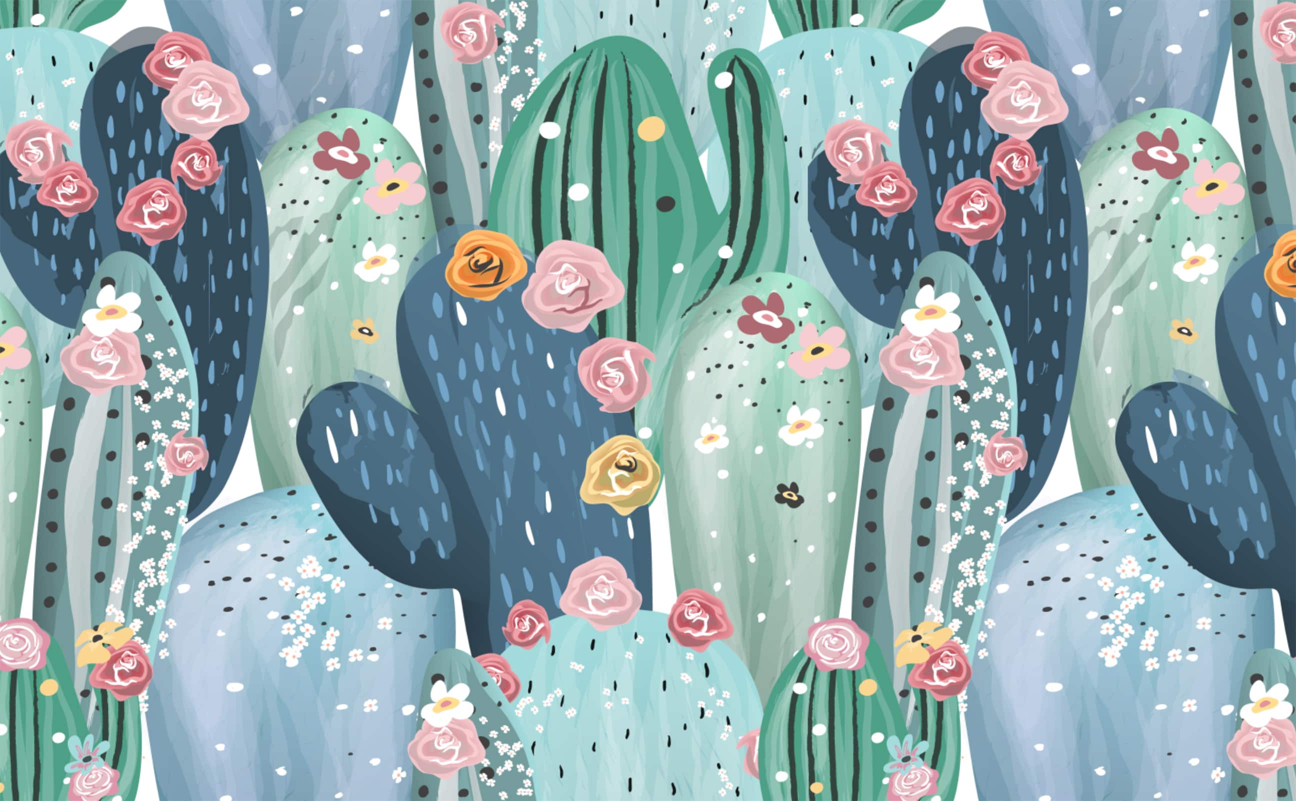 Pastel Cactus Wallpapers