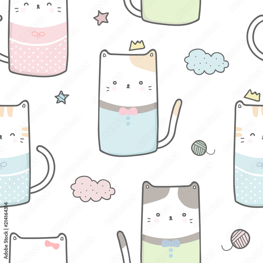 Pastel Cat Wallpapers