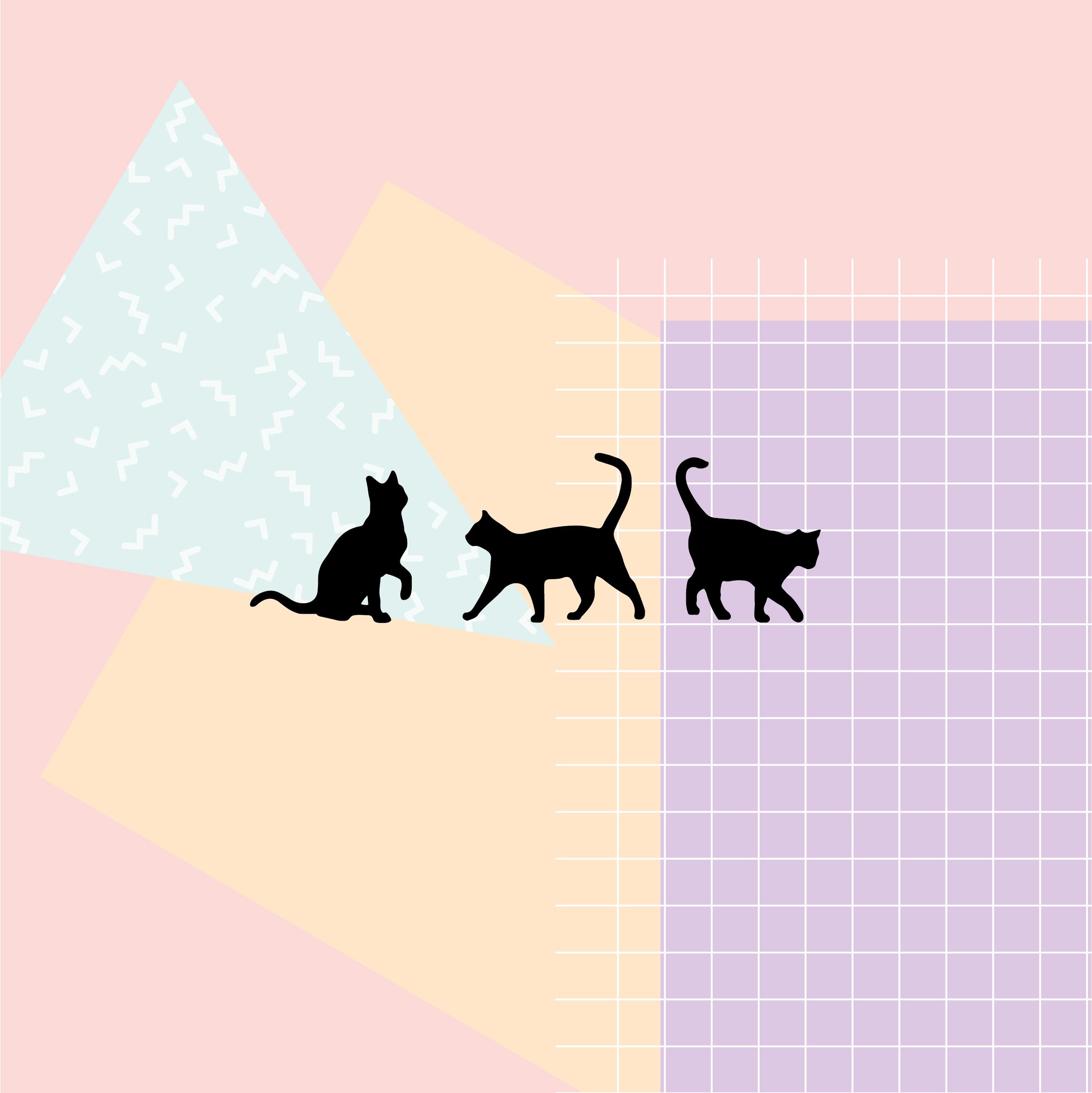 Pastel Cat Wallpapers