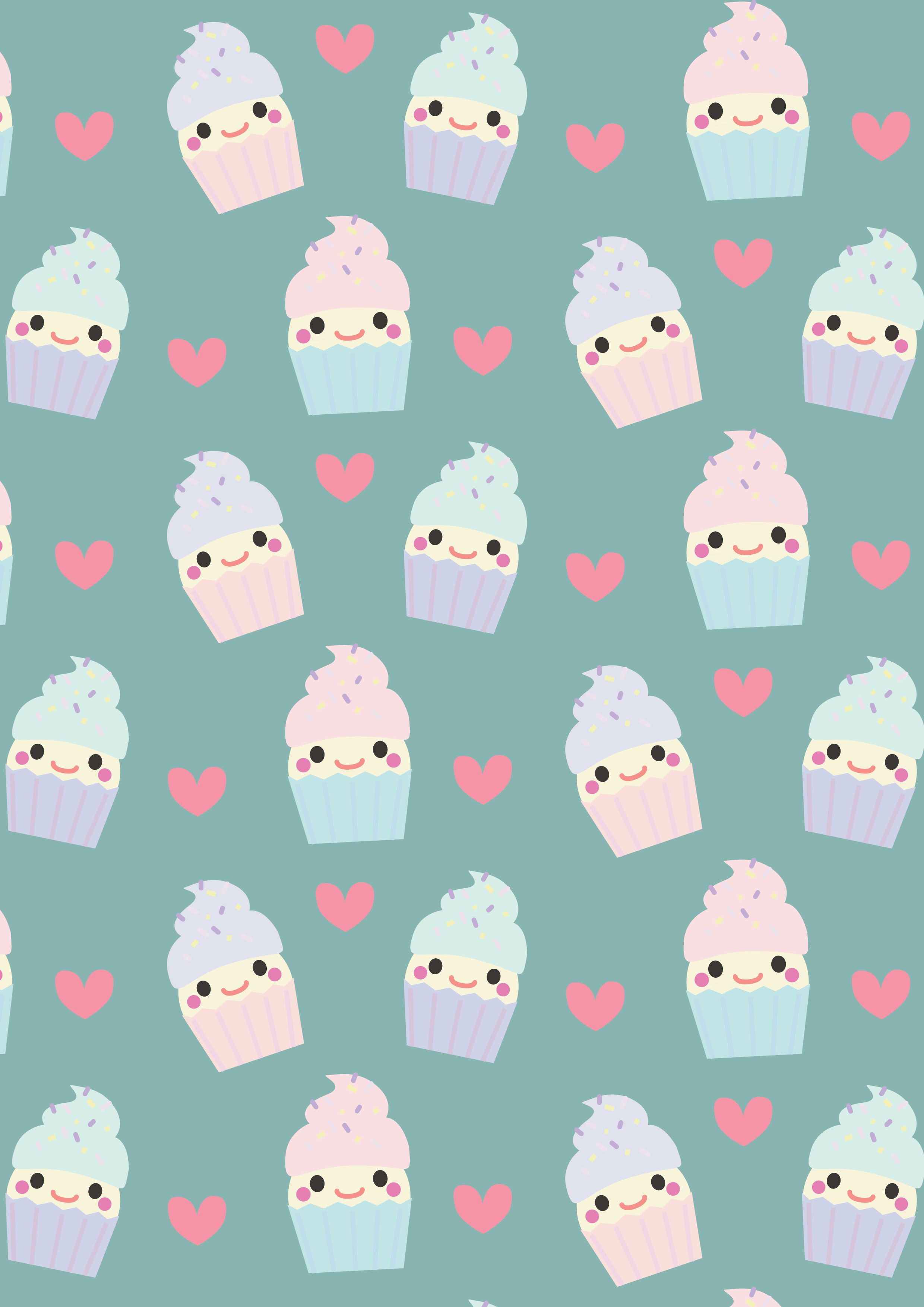 Pastel Cupcake Wallpapers