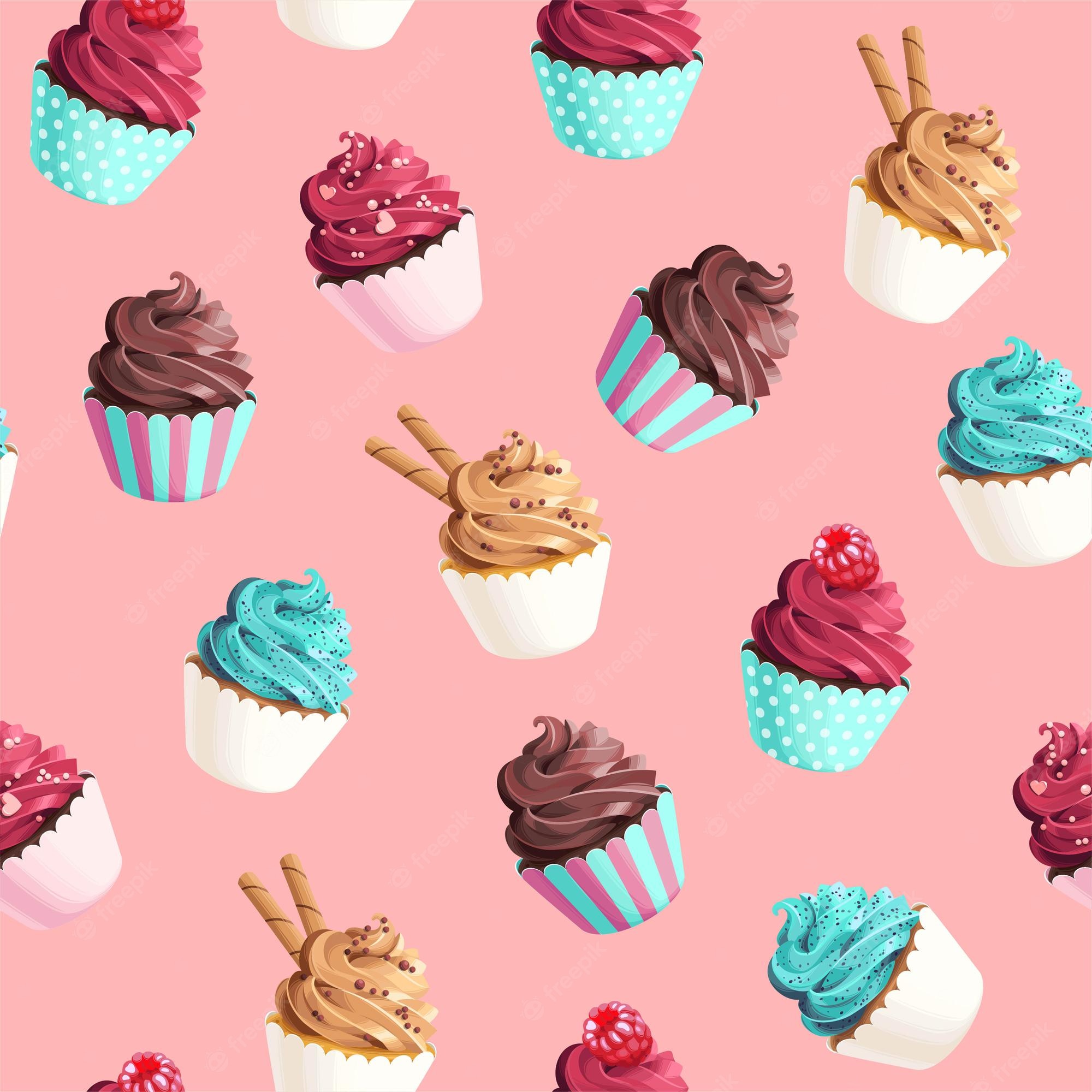 Pastel Cupcake Wallpapers