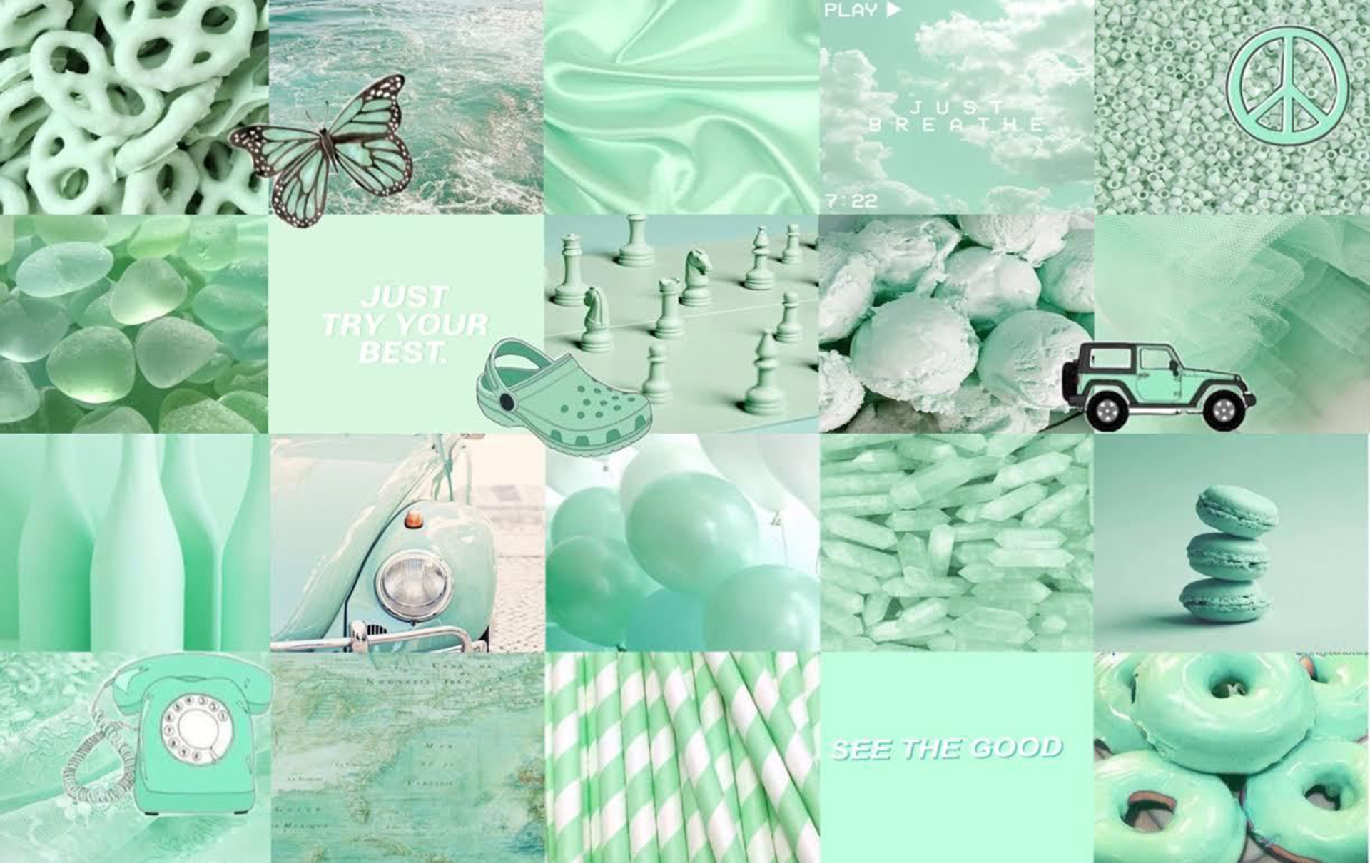 Pastel Green Aesthetic Wallpapers