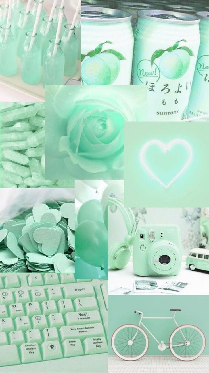 Pastel Green Aesthetic Wallpapers