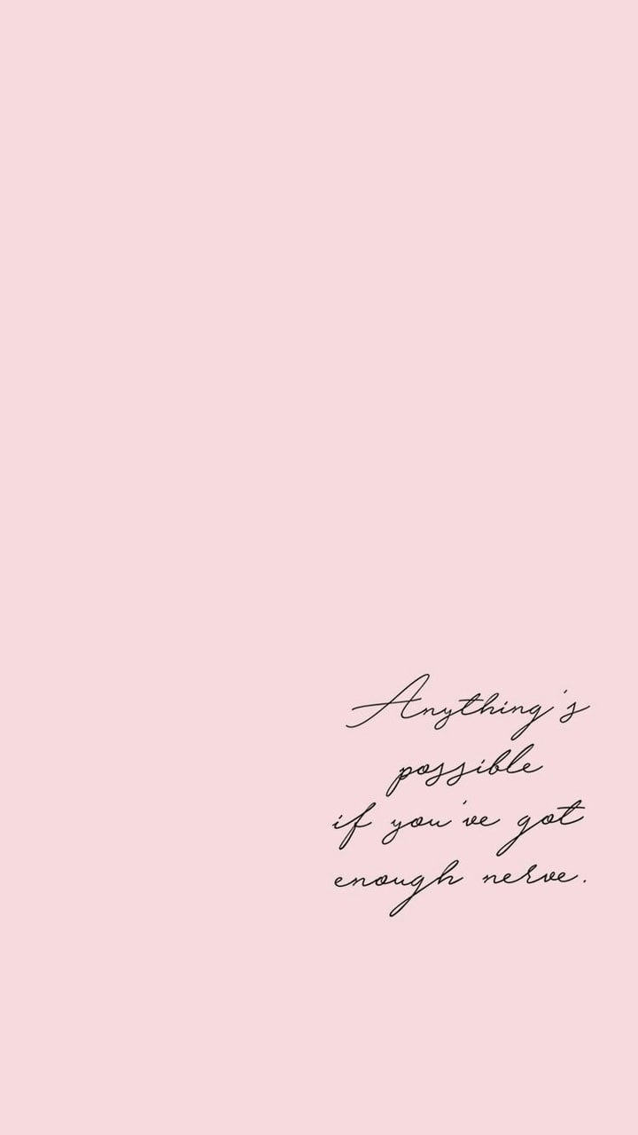 Pastel Pink Aesthetic Quotes Wallpapers