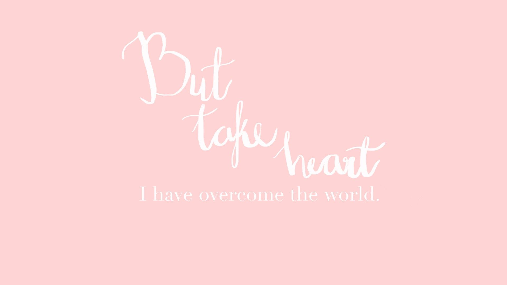 Pastel Pink Aesthetic Quotes Wallpapers