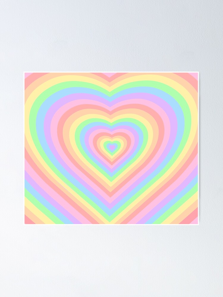 Pastel Rainbow Heart Wallpapers