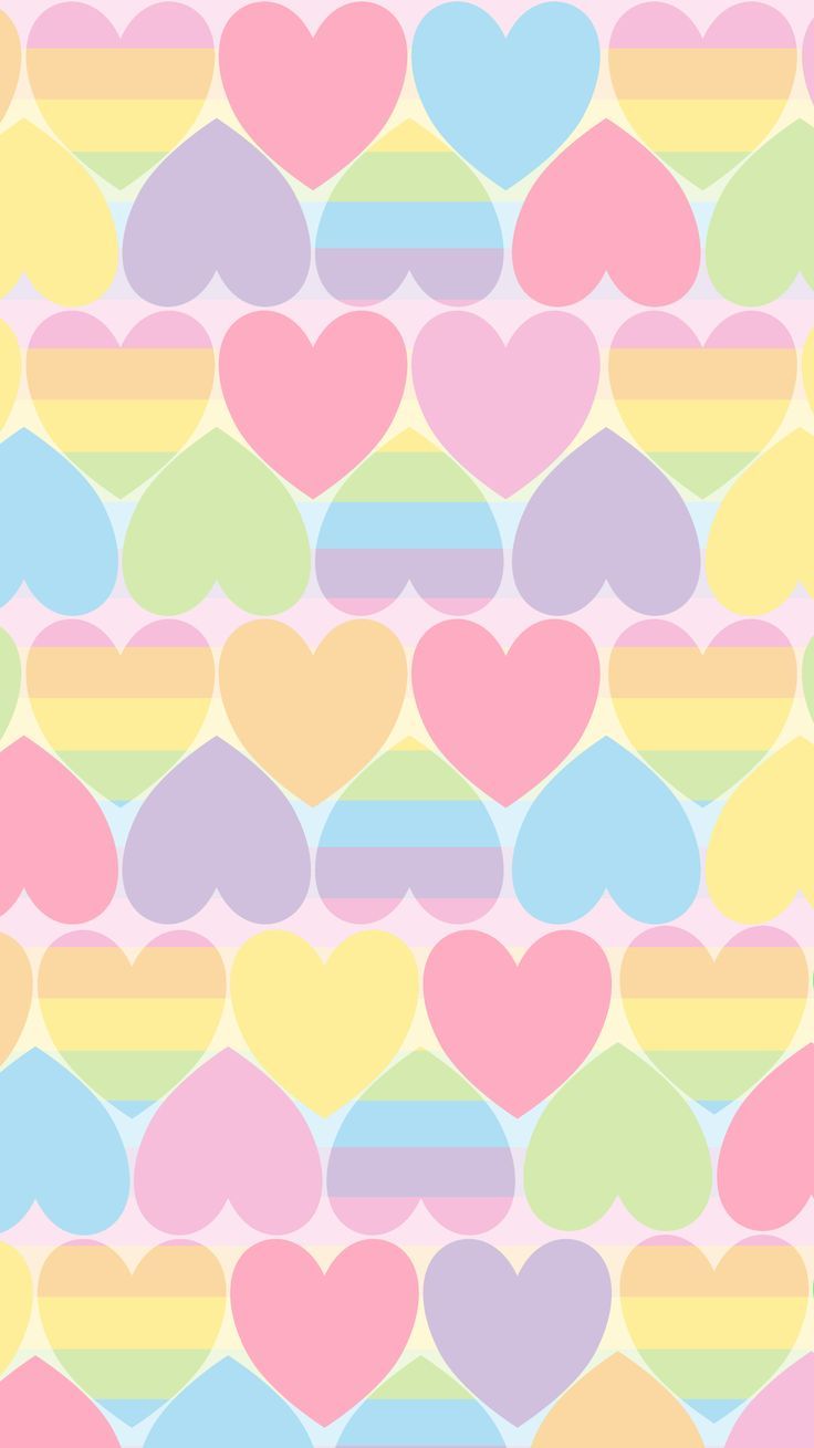 Pastel Rainbow Heart Wallpapers