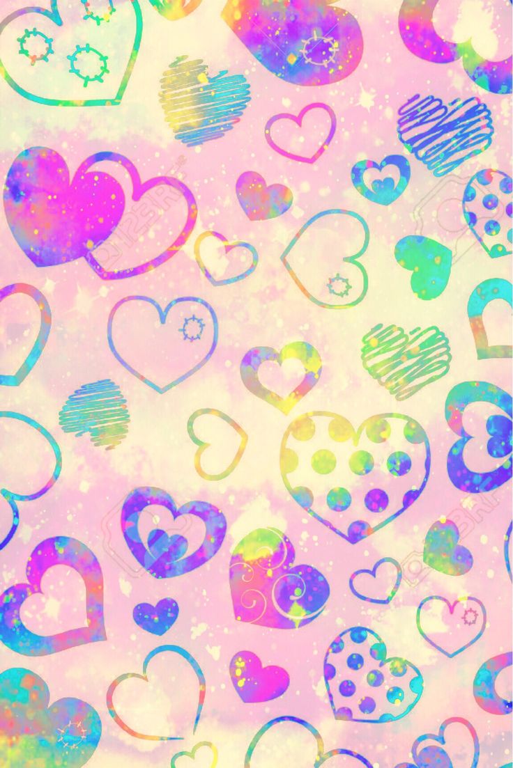 Pastel Rainbow Heart Wallpapers