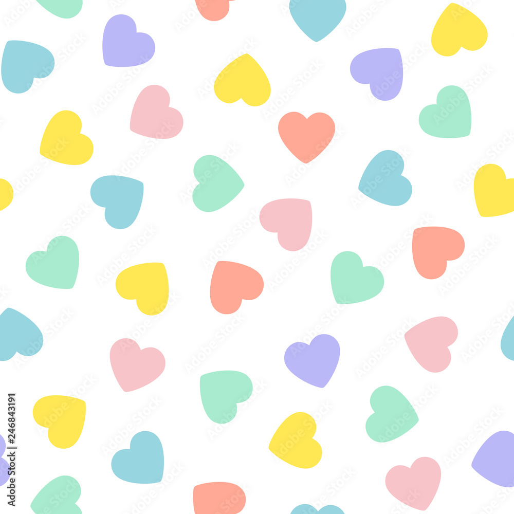 Pastel Rainbow Heart Wallpapers