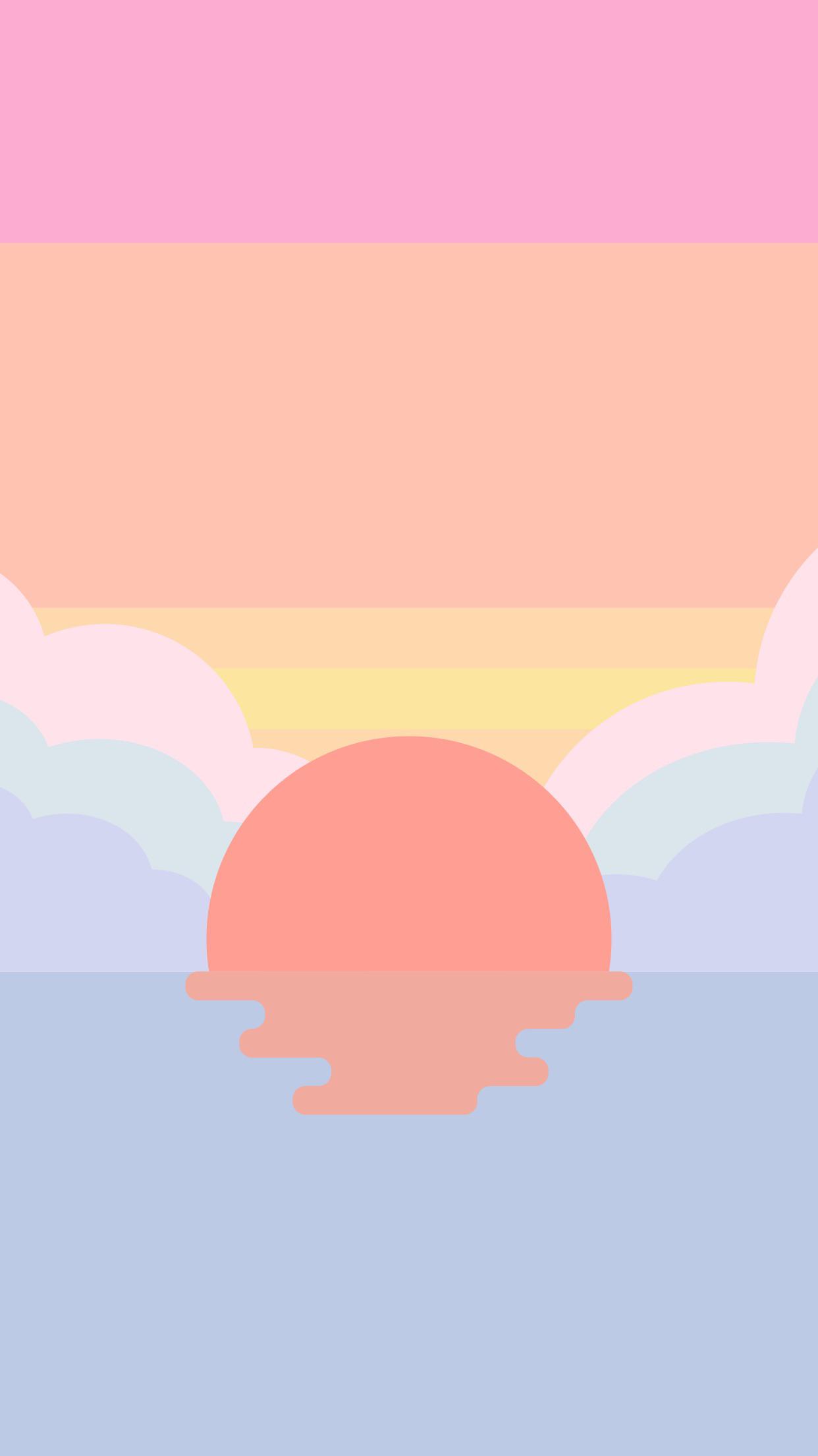 Pastel Sunset Iphone Wallpapers