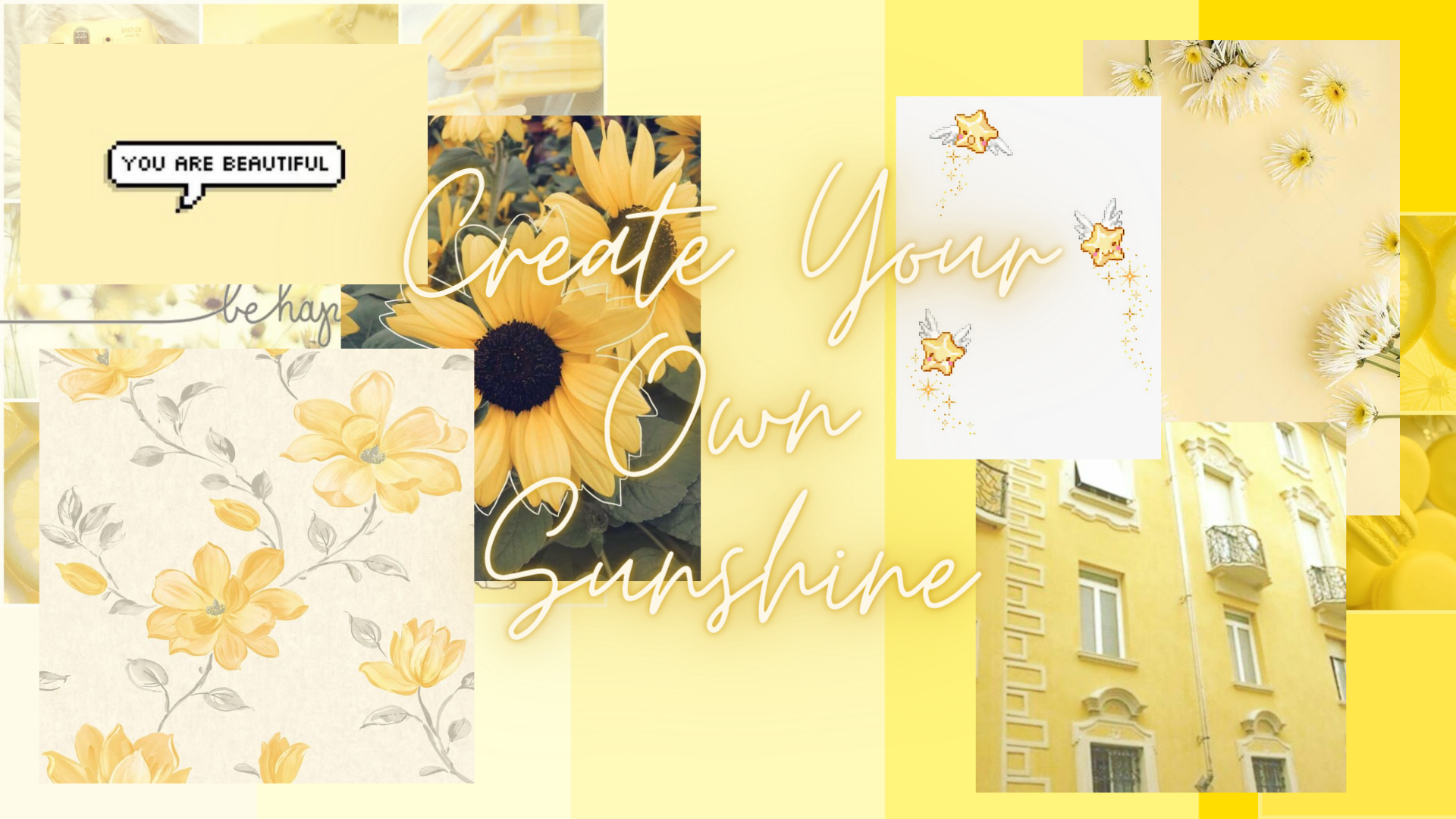 Pastel Yellow Aesthetic Desktop Wallpapers