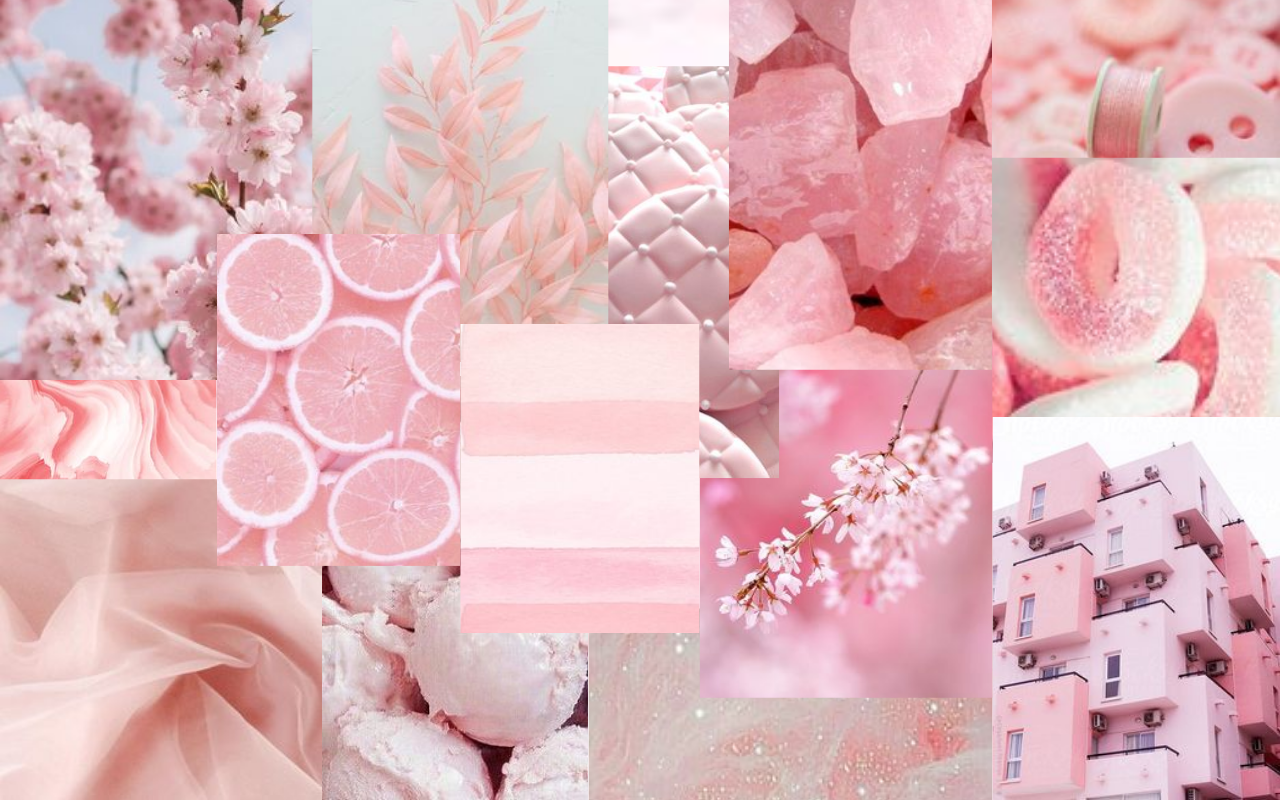 Pink Aesthetic Collage Wallpapers