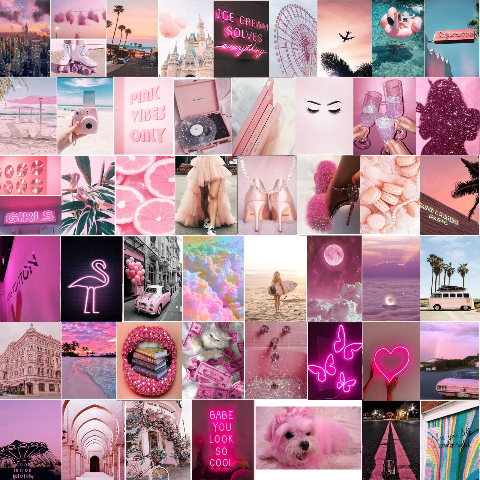 Pink Aesthetic Collage Wallpapers