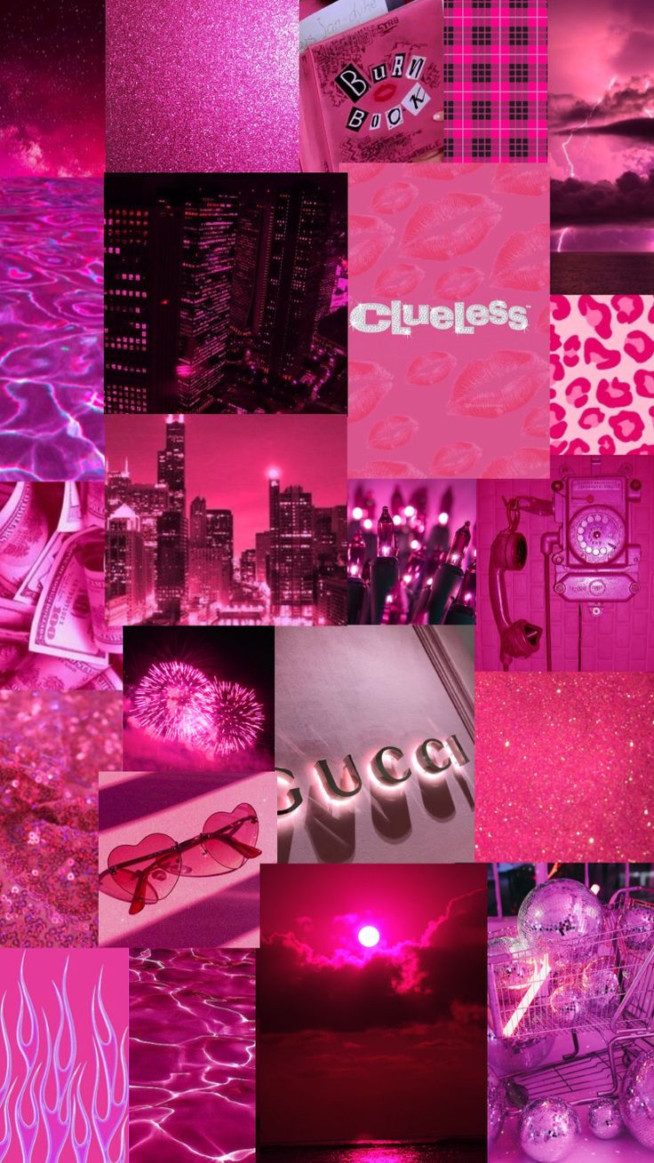 Pink Aesthetic Collage Wallpapers