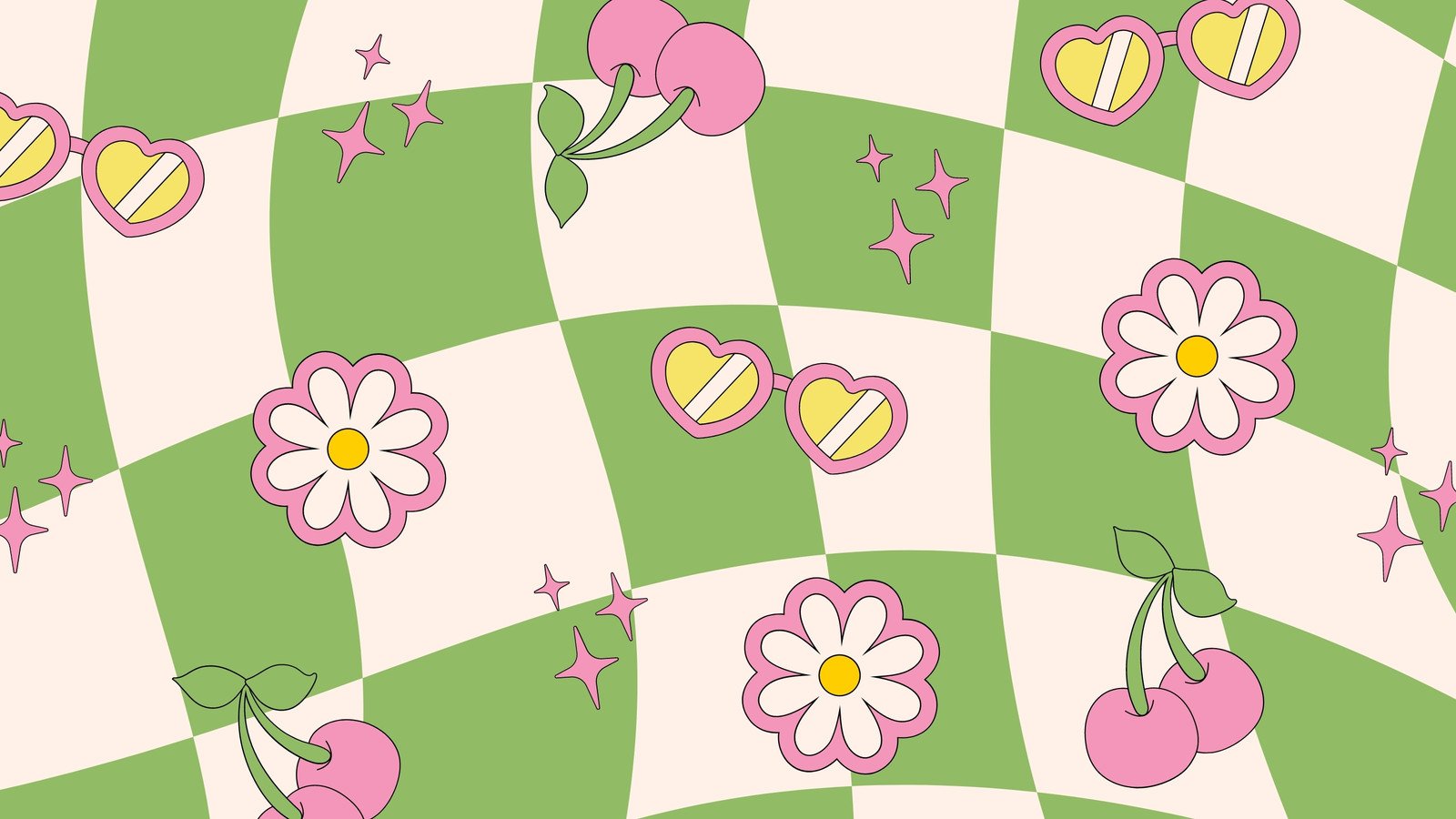 Pink And Green Pattern Wallpapers