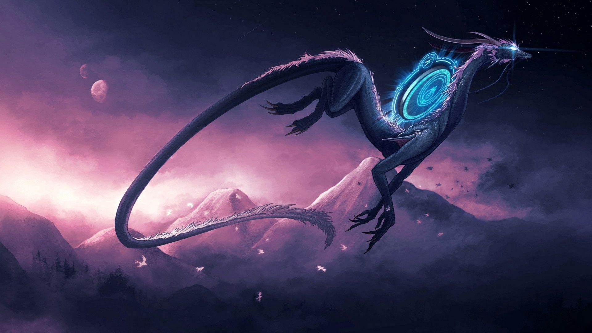 Pink And Purple Dragon Wallpapers