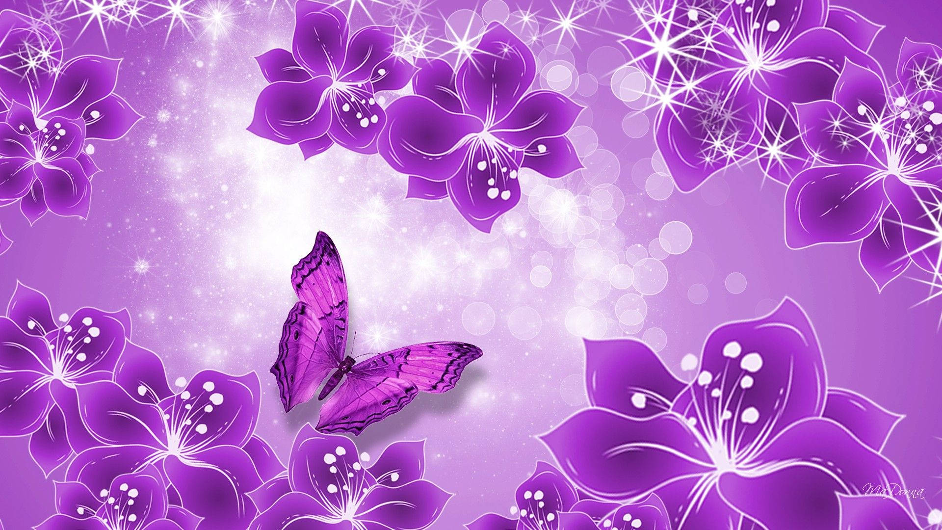 Pink And Purple Flower Wallpapers