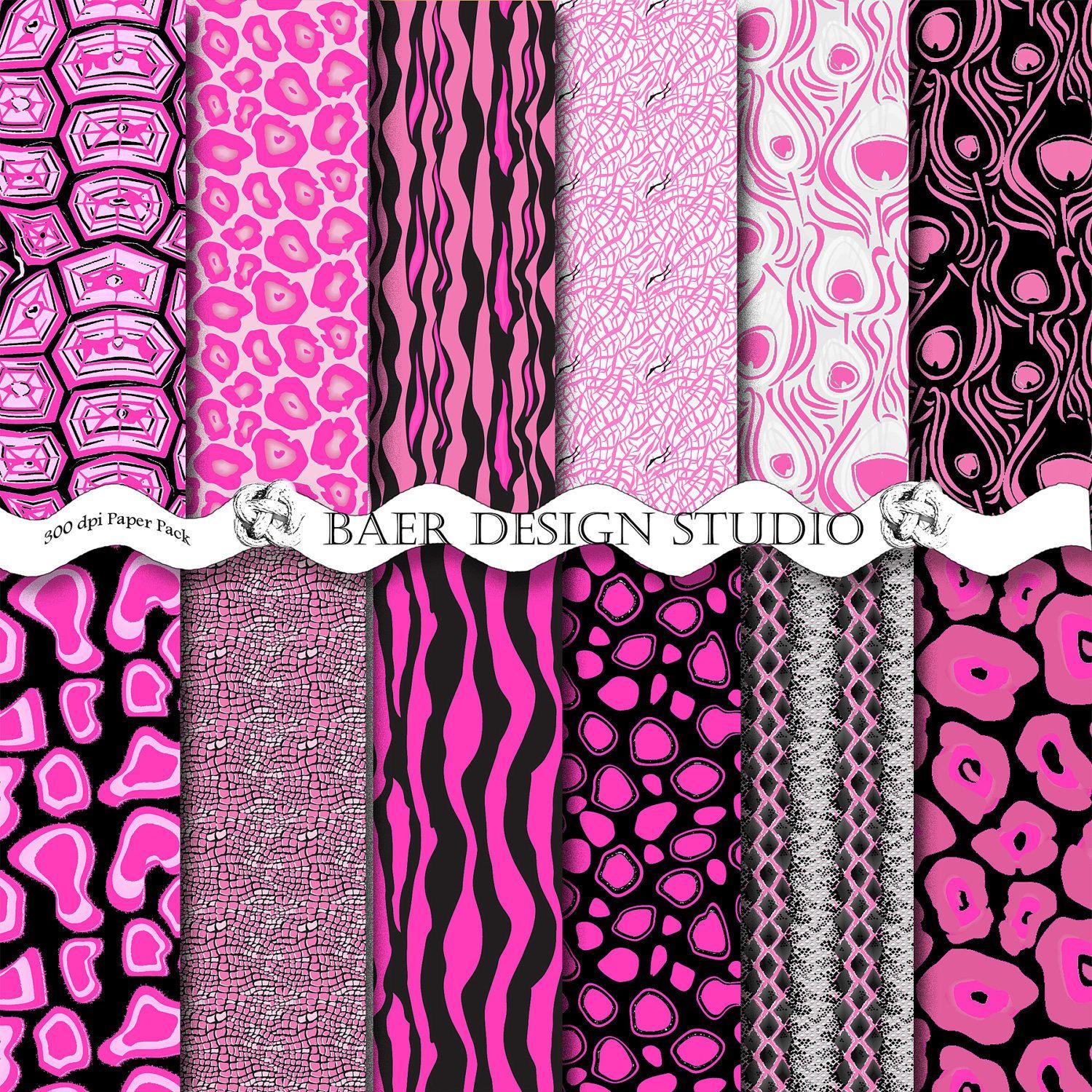 Pink Animal Print Wallpapers