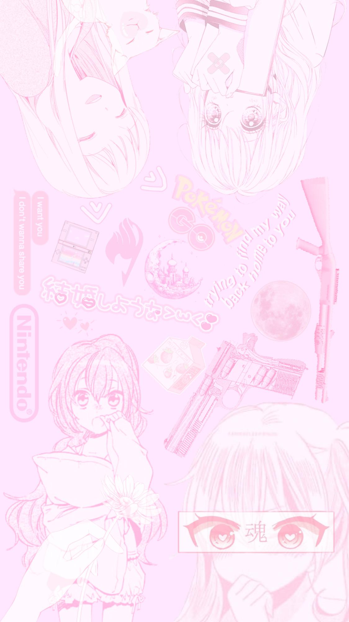 Pink Anime Aesthetic Wallpapers