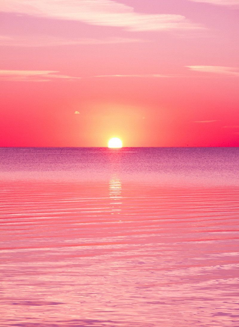 Pink Beach Sunset Iphone Wallpapers