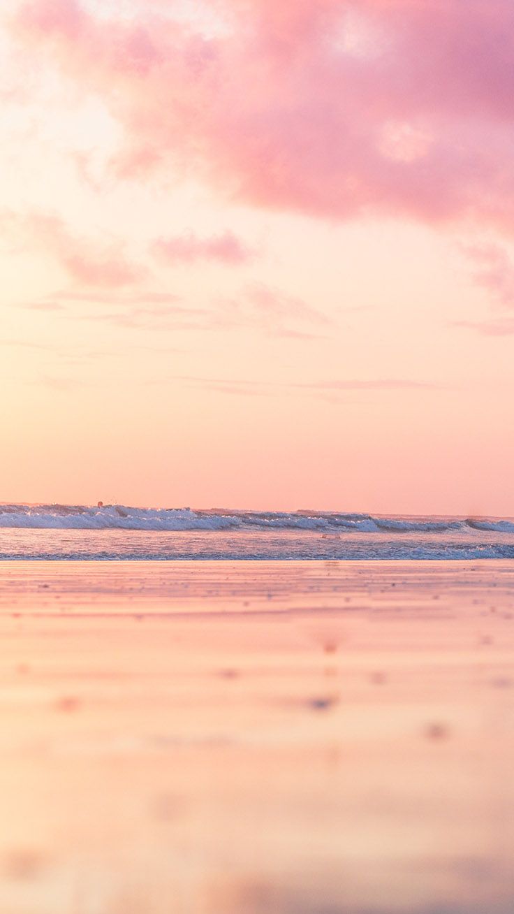 Pink Beach Sunset Iphone Wallpapers