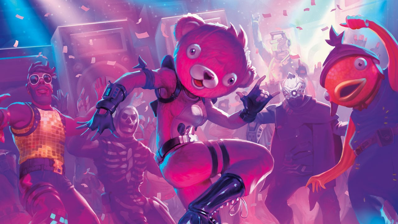 Pink Bear Fortnite Wallpapers