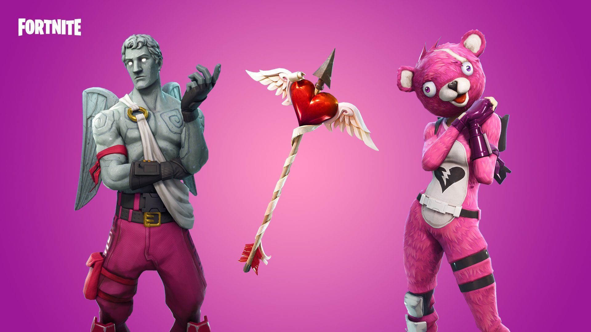 Pink Bear Fortnite Wallpapers