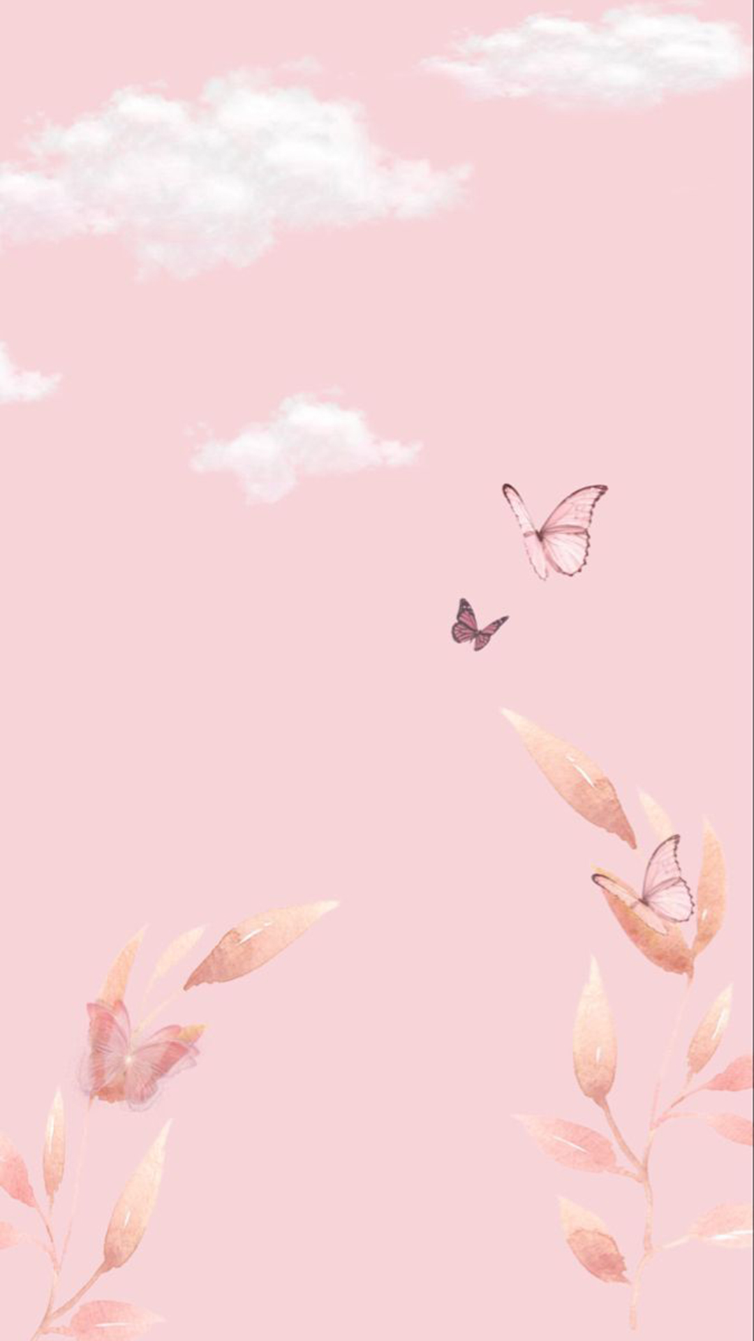 Pink Butterfly Phone Wallpapers