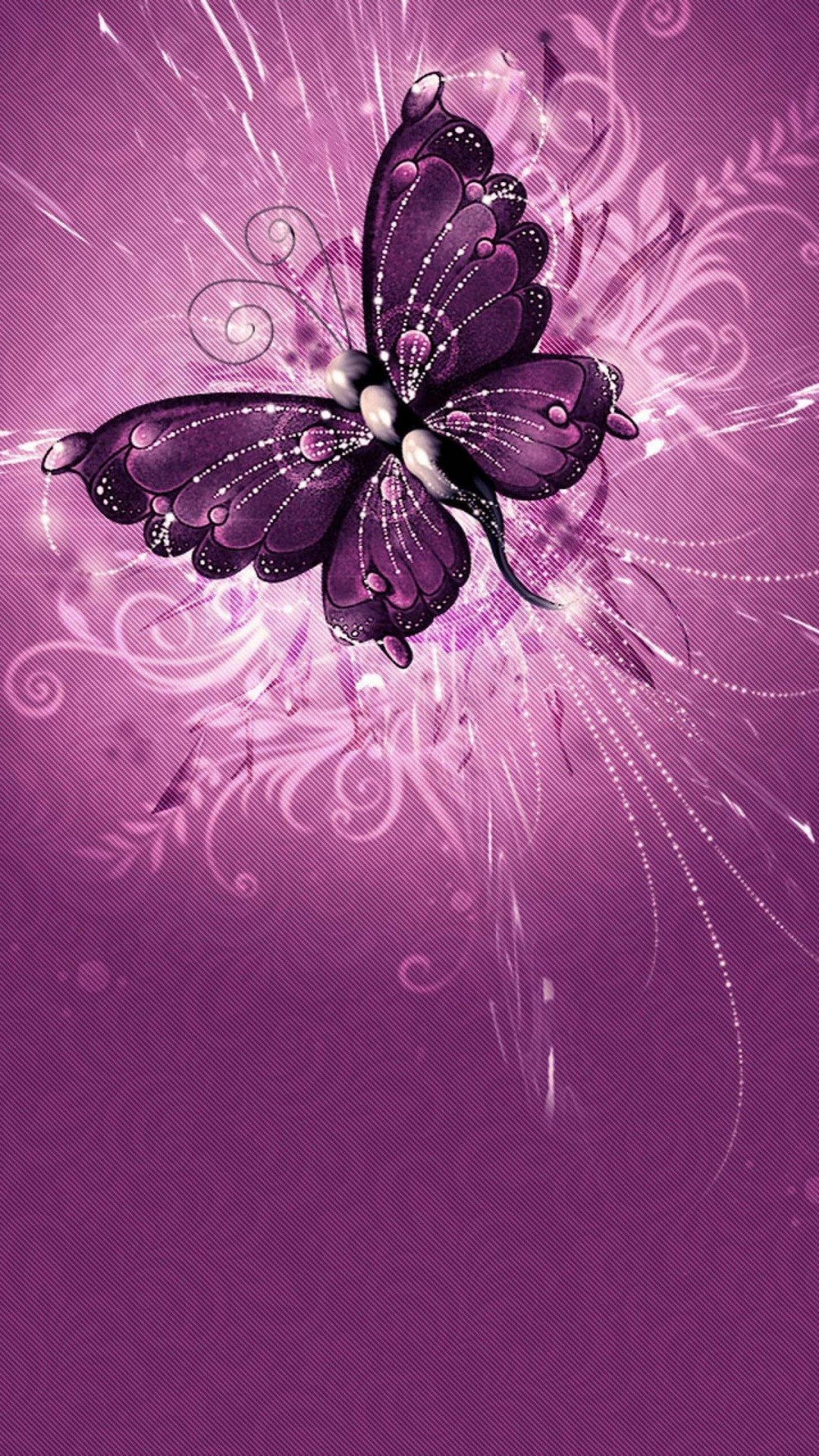 Pink Butterfly Phone Wallpapers