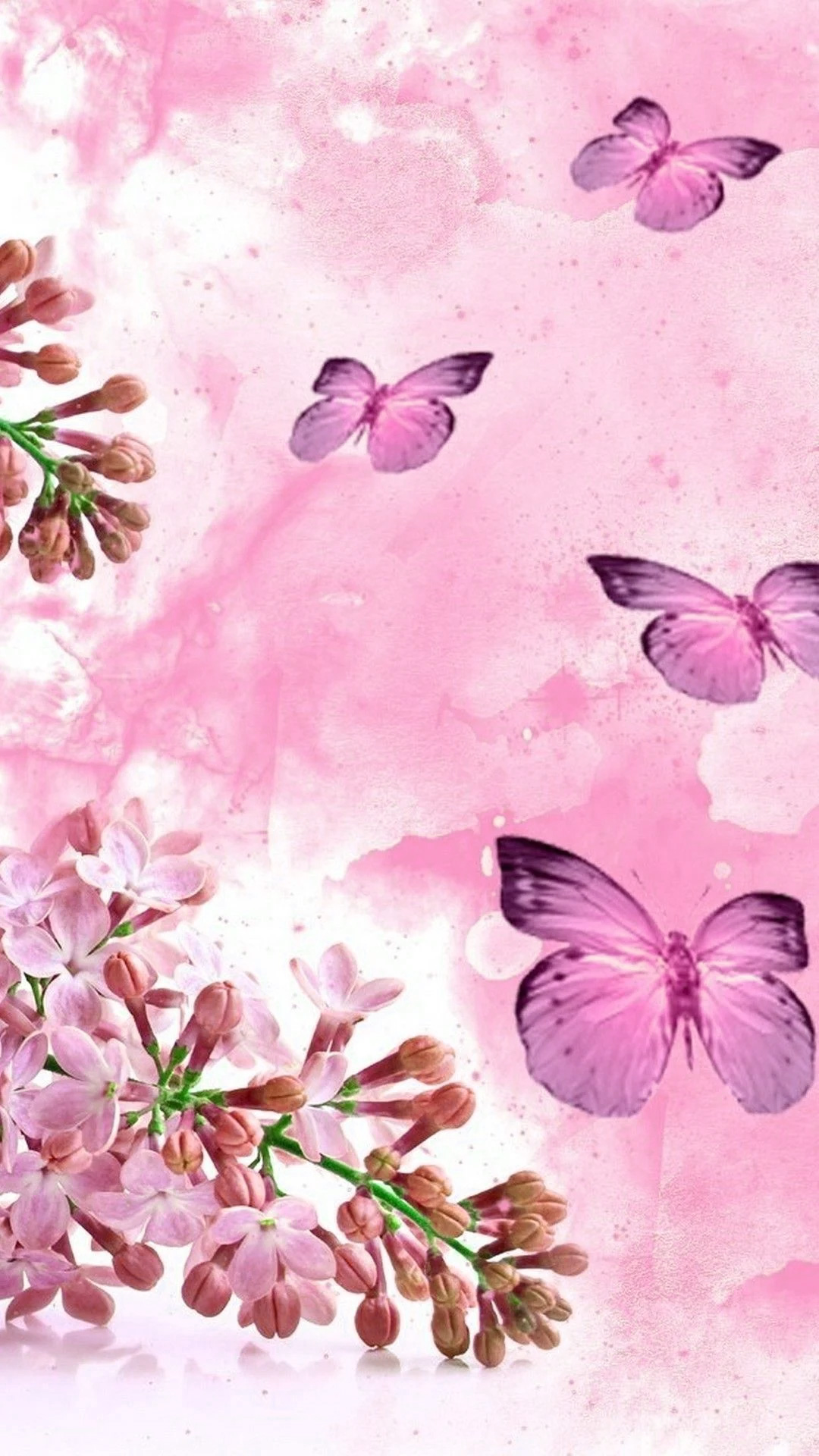 Pink Butterfly Phone Wallpapers