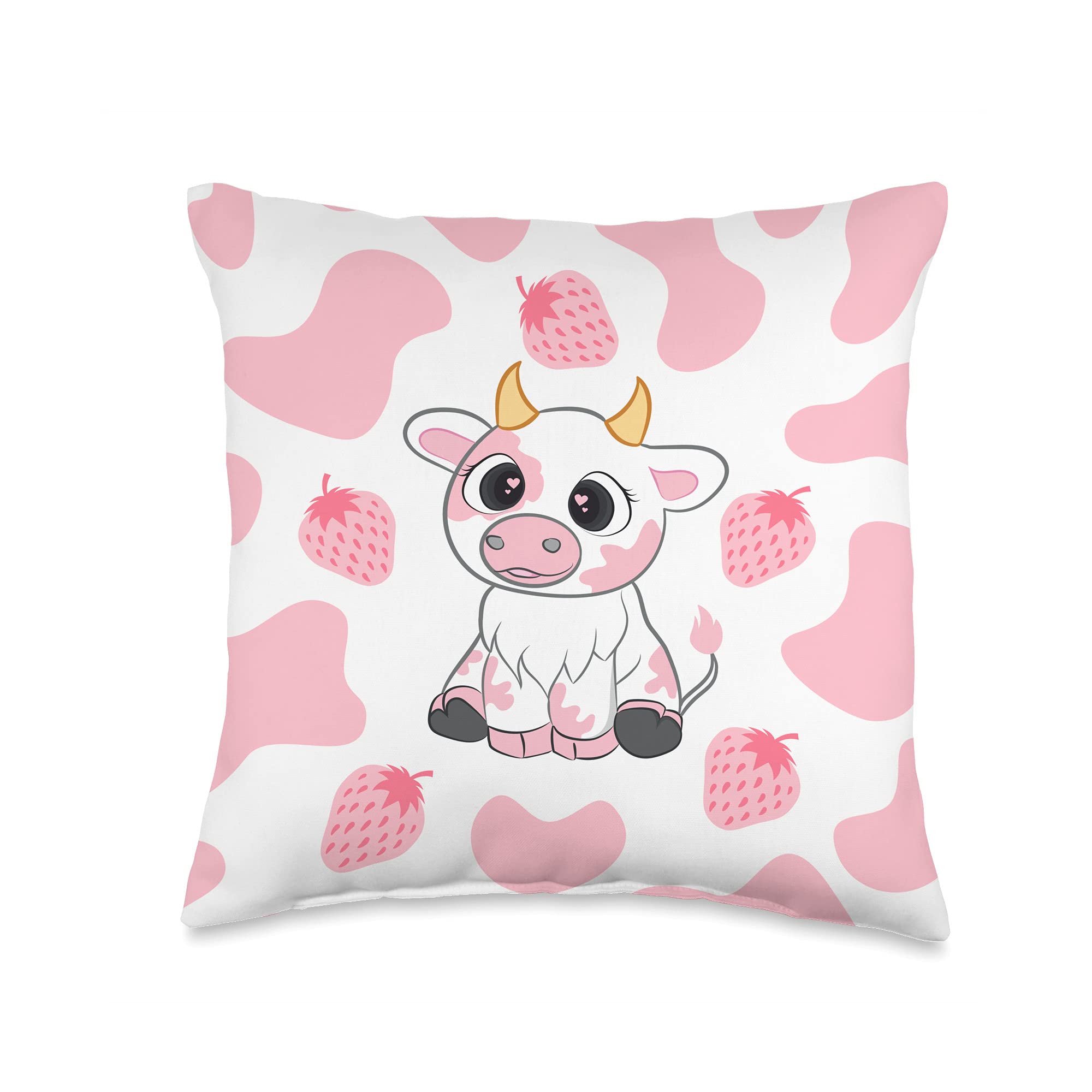 Pink Cow Strawberry Milk Kawaii Wallpapers