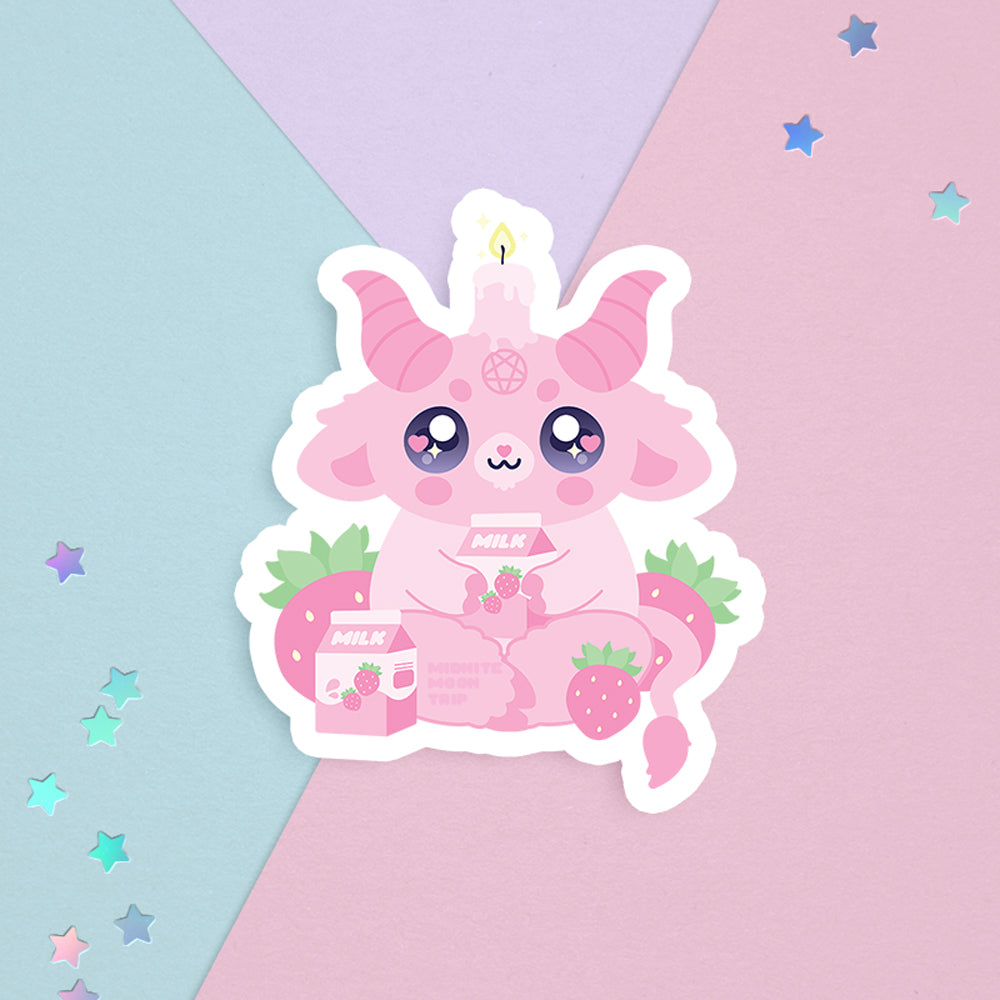 Pink Cow Strawberry Milk Kawaii Wallpapers